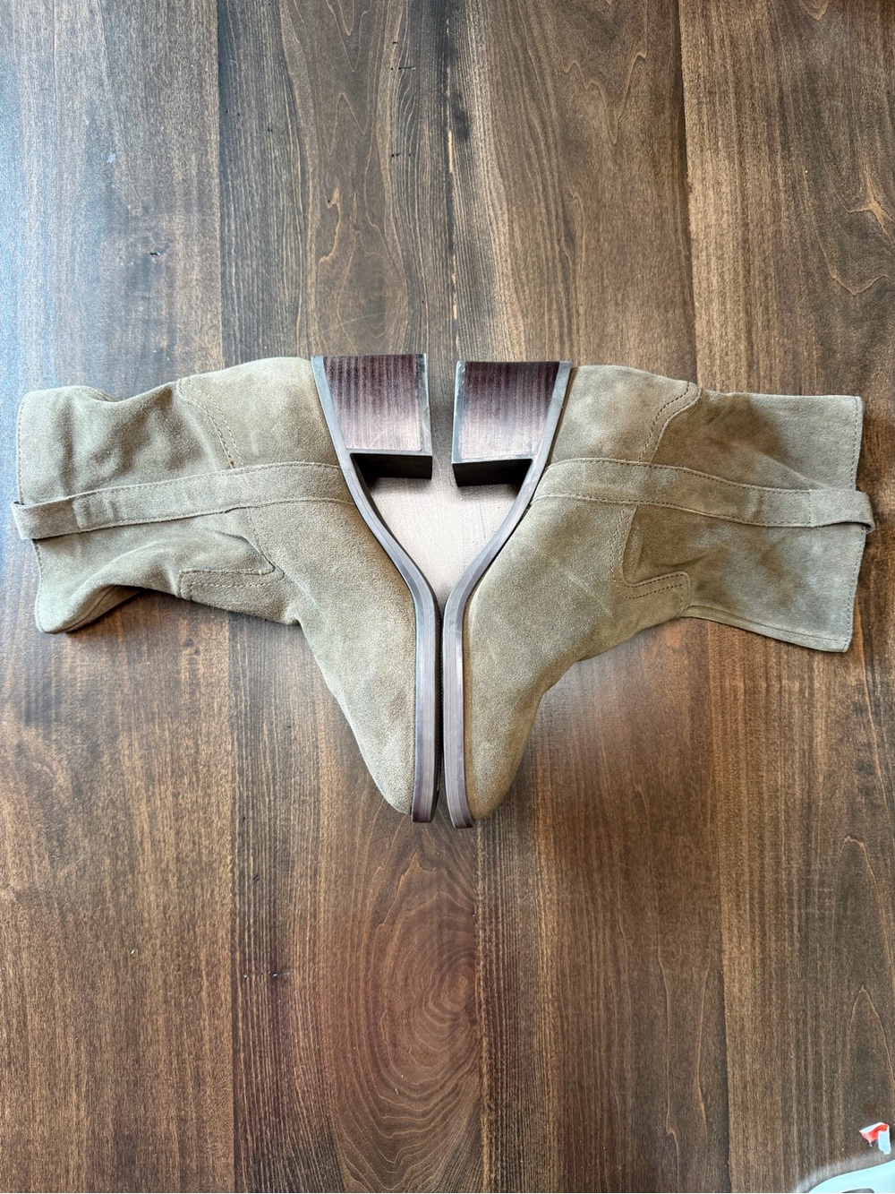 Steve Madden Suede Ankle Booties in Taupe - Picture 3 of 7